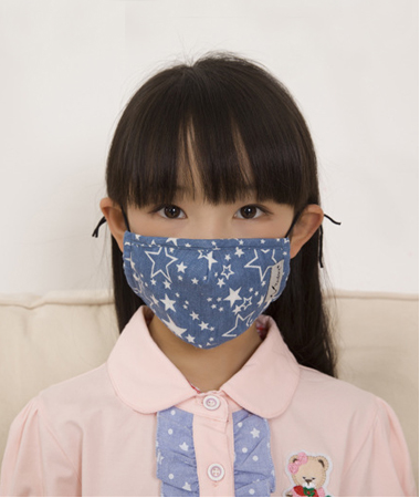 Silver Fiber Washable Anti-bacterial Mask for Girls	